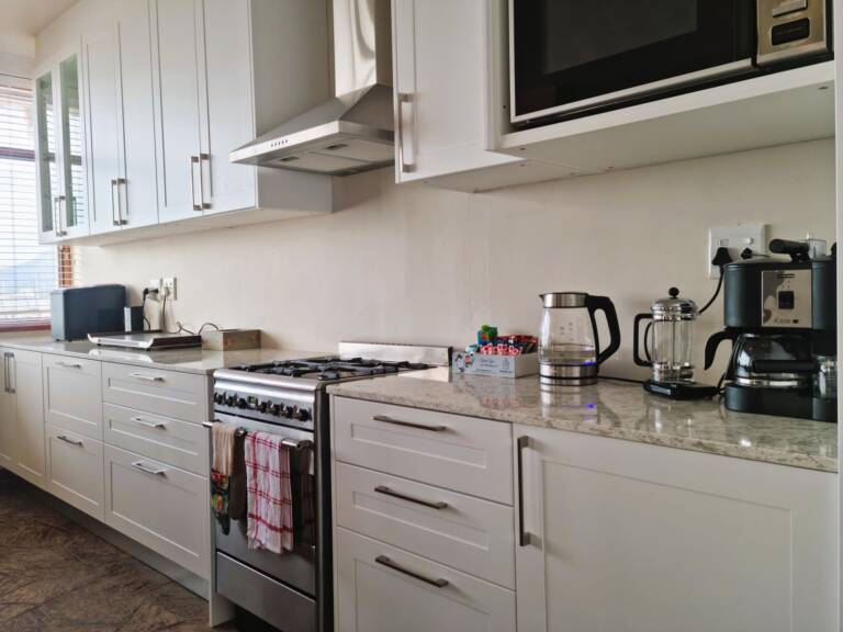 bikini beach holiday home gordons bay 21 kitchen with modern appliances 768x576
