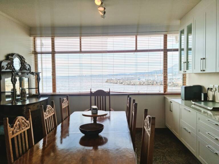 bikini beach holiday home gordons bay 24 farm style kitchen with beach view 768x576