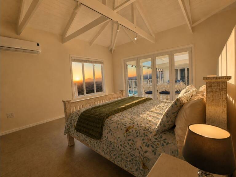 bolussi house gordons bay 17 master bedroom with pool and ocean views 768x576