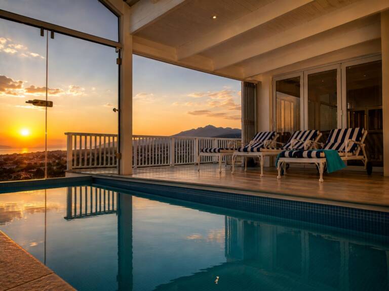 bolussi house gordons bay 41 helderberg sunset with sea view 768x576