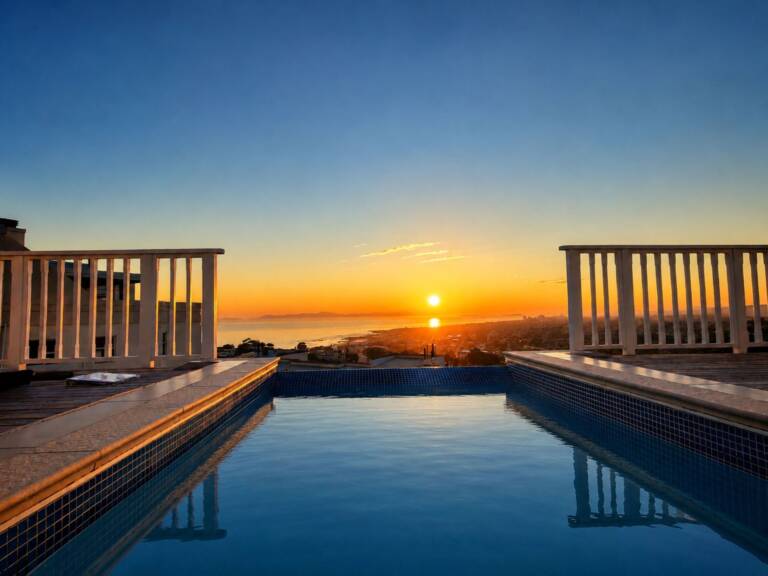 bolussi house gordons bay 42 pool with sunset sea view 768x576