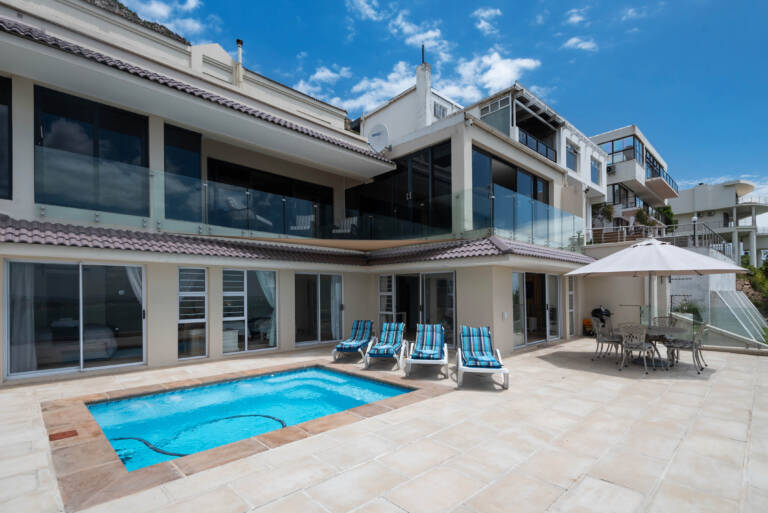 harbour views gordons bay 18 veranda with pool loungers 768x513