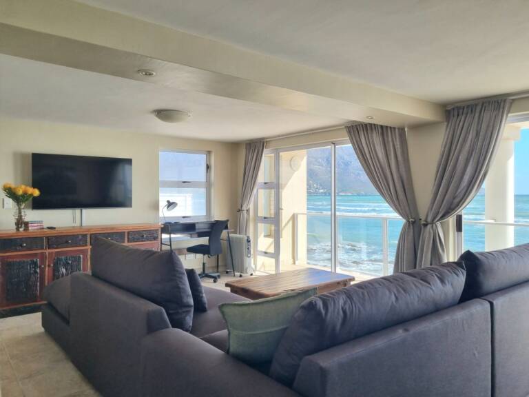paradise tide gordons bay 42 living room with tv area 768x576