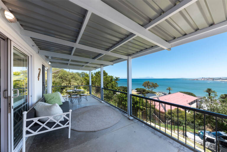 seaside cottage gordons bay 18 balcony with comfortable furniture 768x513