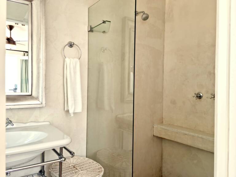 the milkwood cottage gordons bay 20 en suite bathroom with shower 768x576