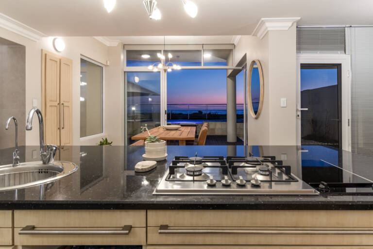 villa montemar gordons bay 09 modern appliances with sea view kitchen 768x513