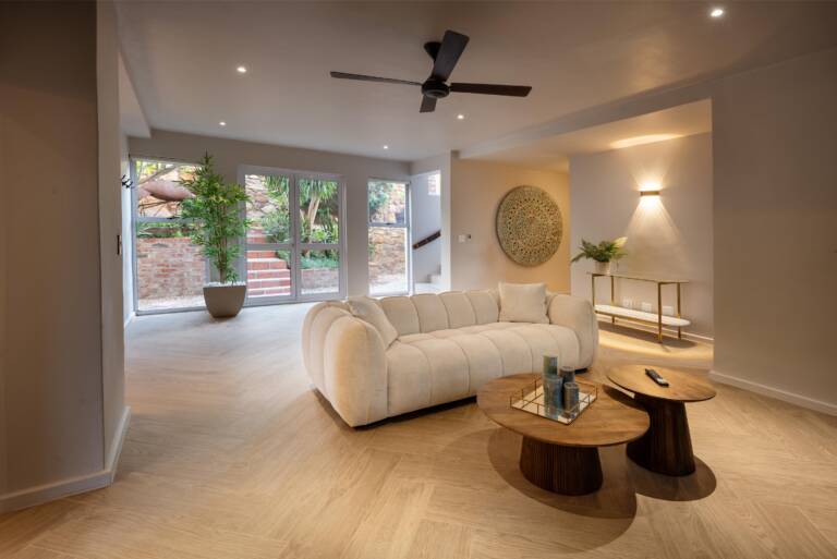 villa solara gordons bay 28 living room with garden access 768x513