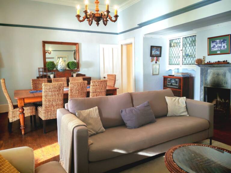 westbank private beach villa gordons bay 08 lounge with dining table 768x576